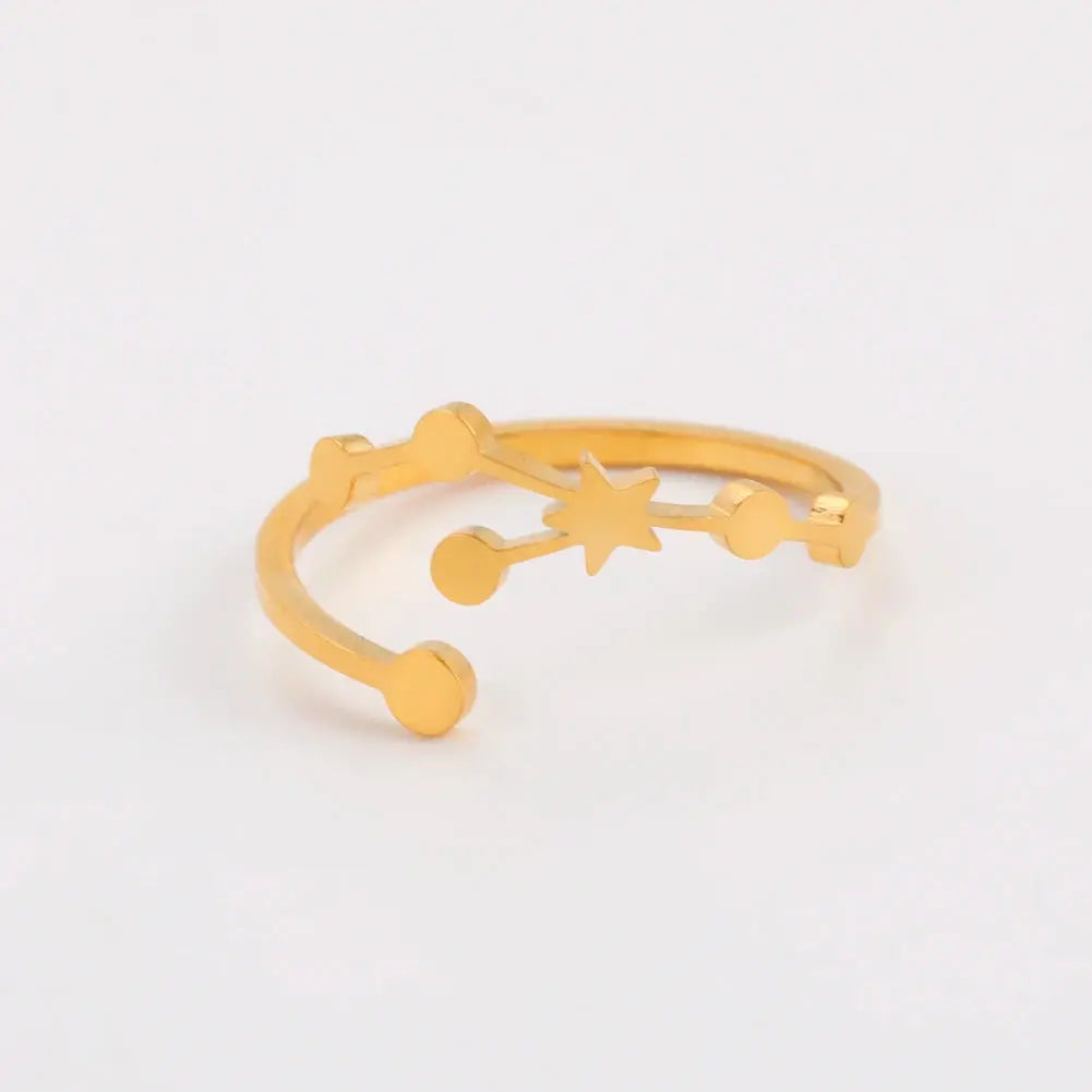 Bague Zodiaque 12 Constellations - Or LUNASTRAL