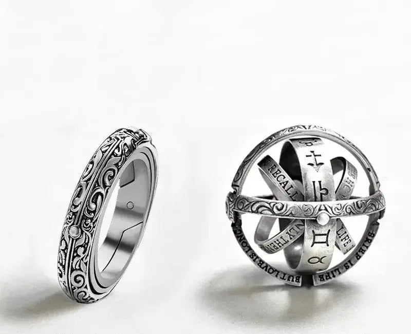 Bague Astronomique – Anneau Cosmique Rotatif LUNASTRAL