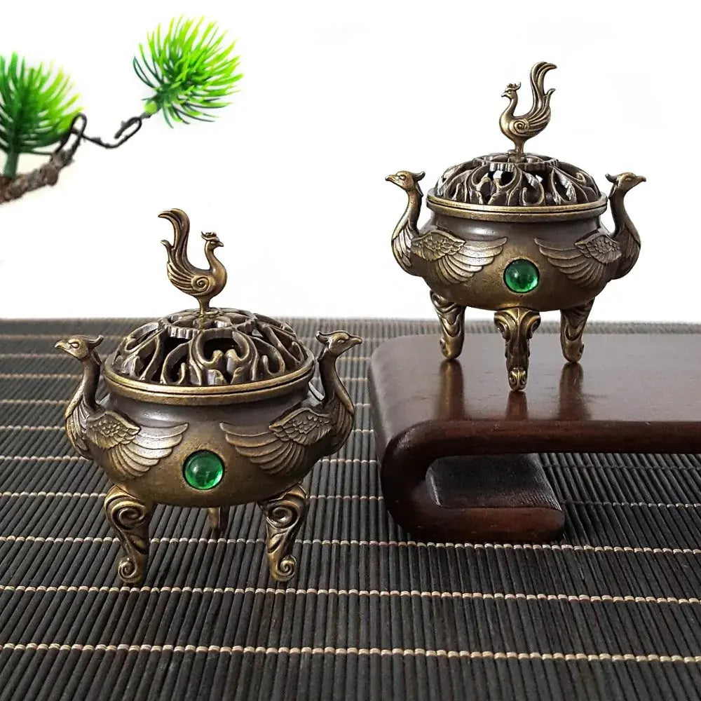 Brûleur d’Encens Phoenix en Bronze LUNASTRAL