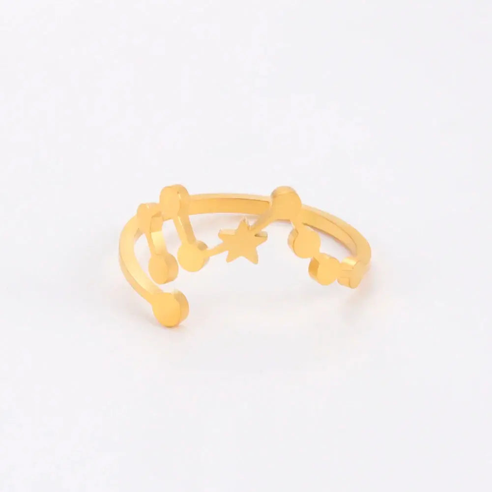 Bague Zodiaque 12 Constellations - Or LUNASTRAL