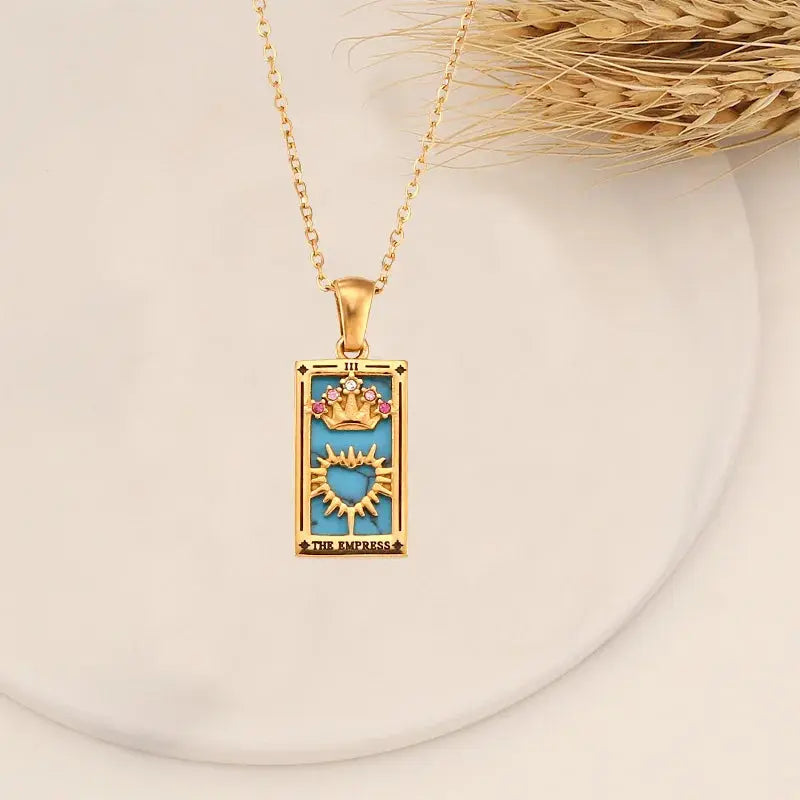Collier Tarot Or – Porte-Bonheur LUNASTRAL