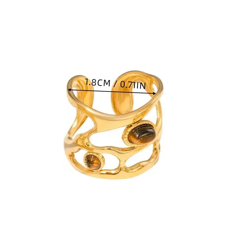 Bague Boho Plaqué Or LUNASTRAL