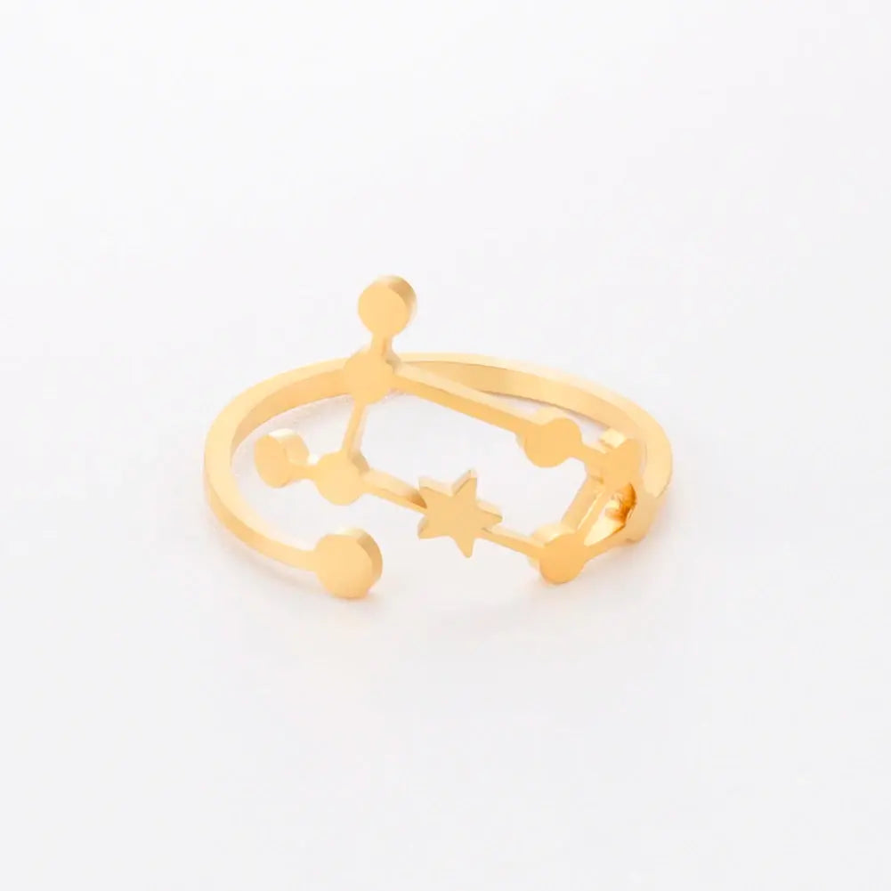 Bague Zodiaque 12 Constellations - Or LUNASTRAL