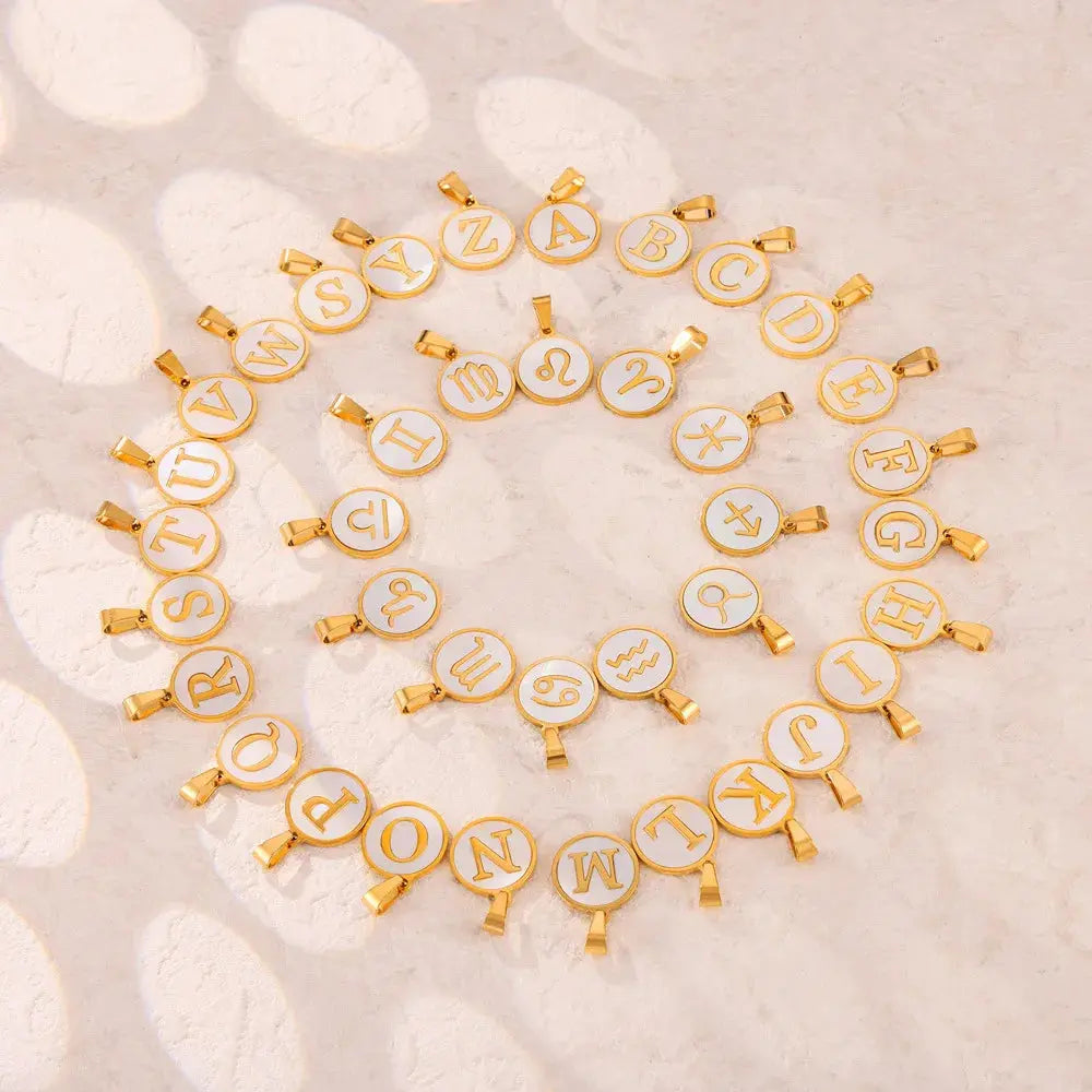 Collier Signe du Zodiaque – 12 Constellations en Nacre LUNASTRAL