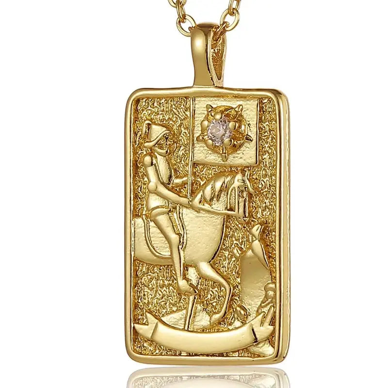 Collier Tarot Or – Porte-Bonheur LUNASTRAL