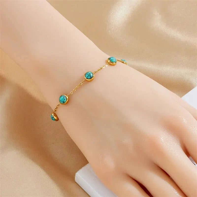 Ensemble Bijoux avec Turquoise LUNASTRAL